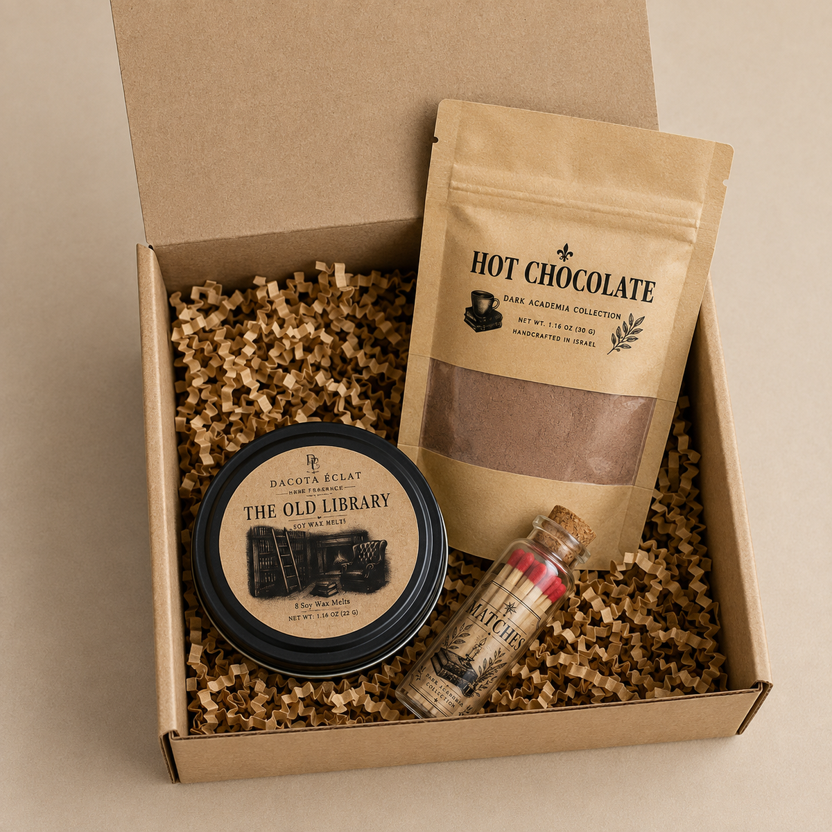 Mini Cozy Gift Box Hot Chocolate Wax Melts Self Care Set