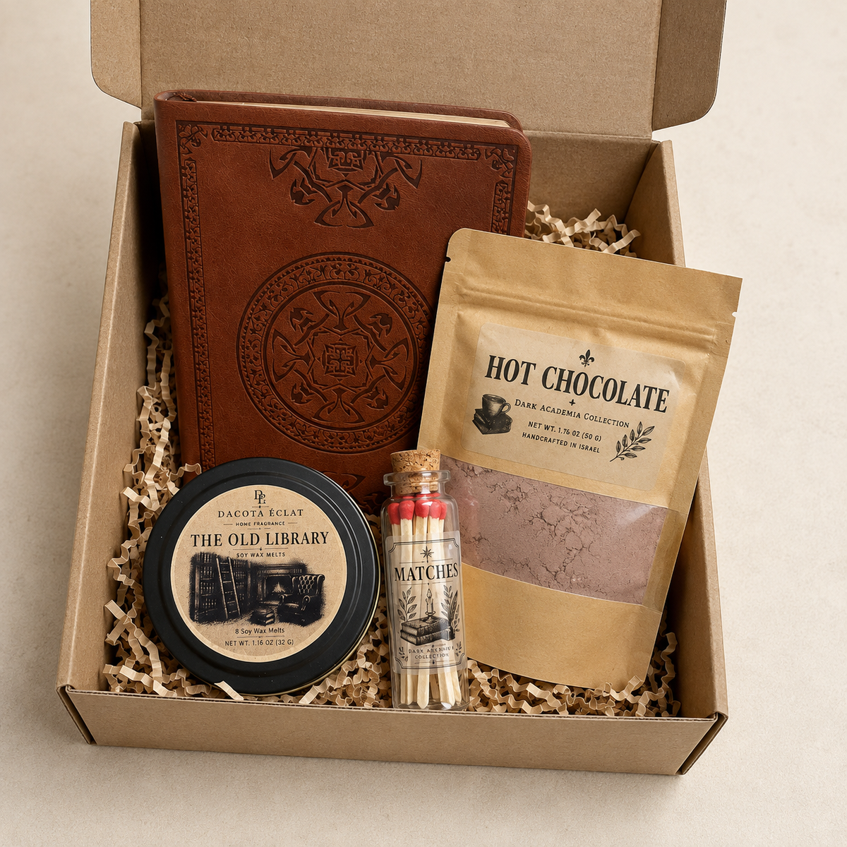 Cozy Reading Gift Box Journal Hot Chocolate Set for Book Lovers