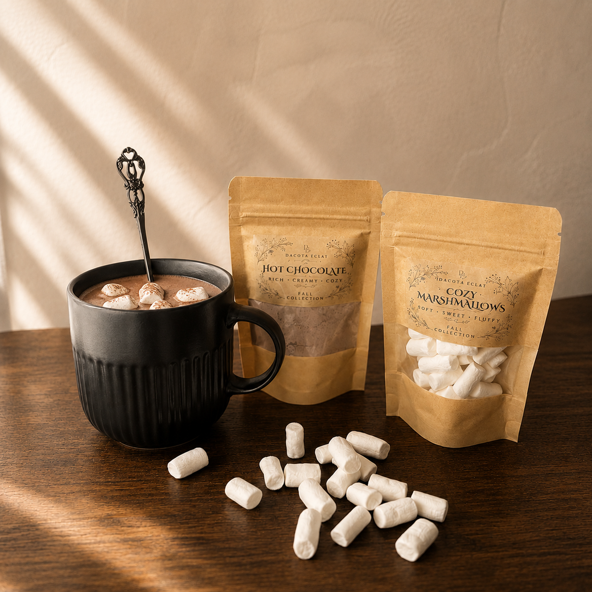 Autumn Essentials Fall Gift Box with Mug Hot Chocolate and Marshmallows