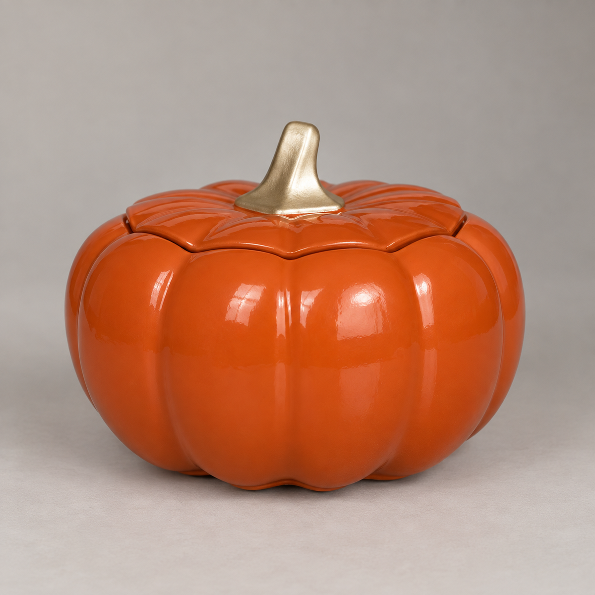 Terracotta Pumpkin Jar Decorative Trinket Box Fall Decor Thanksgiving Centerpiece
